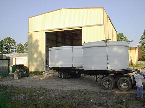 Delivery of Dual-Laminate Tanks